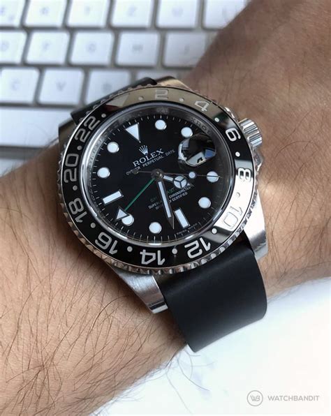 rolex gmt ii rubber strap|Rolex gmt master i rubber bands.